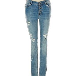 FREE PEOPLE Distressed Women's Jeans in Light Blue